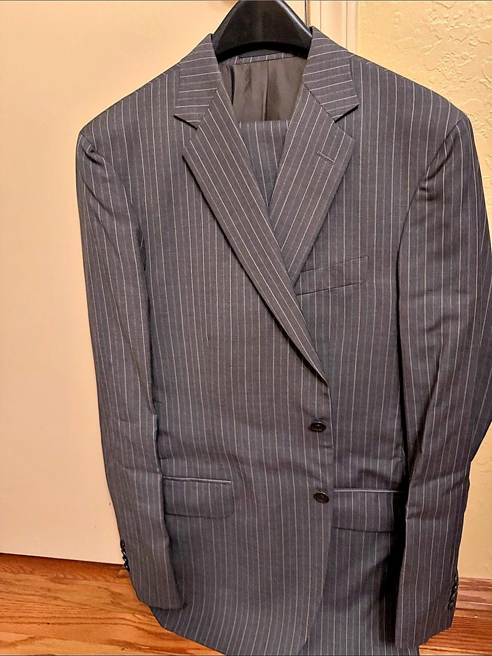 Boglioli Men's Pinstripe Suit in Gray
